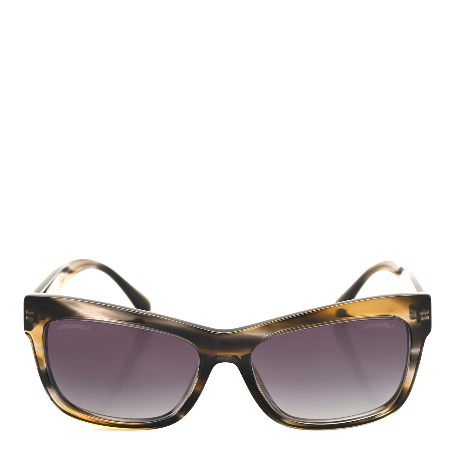 Acetate Crystal CC Rectangle Sunglasses 5496-B-A Tortoise