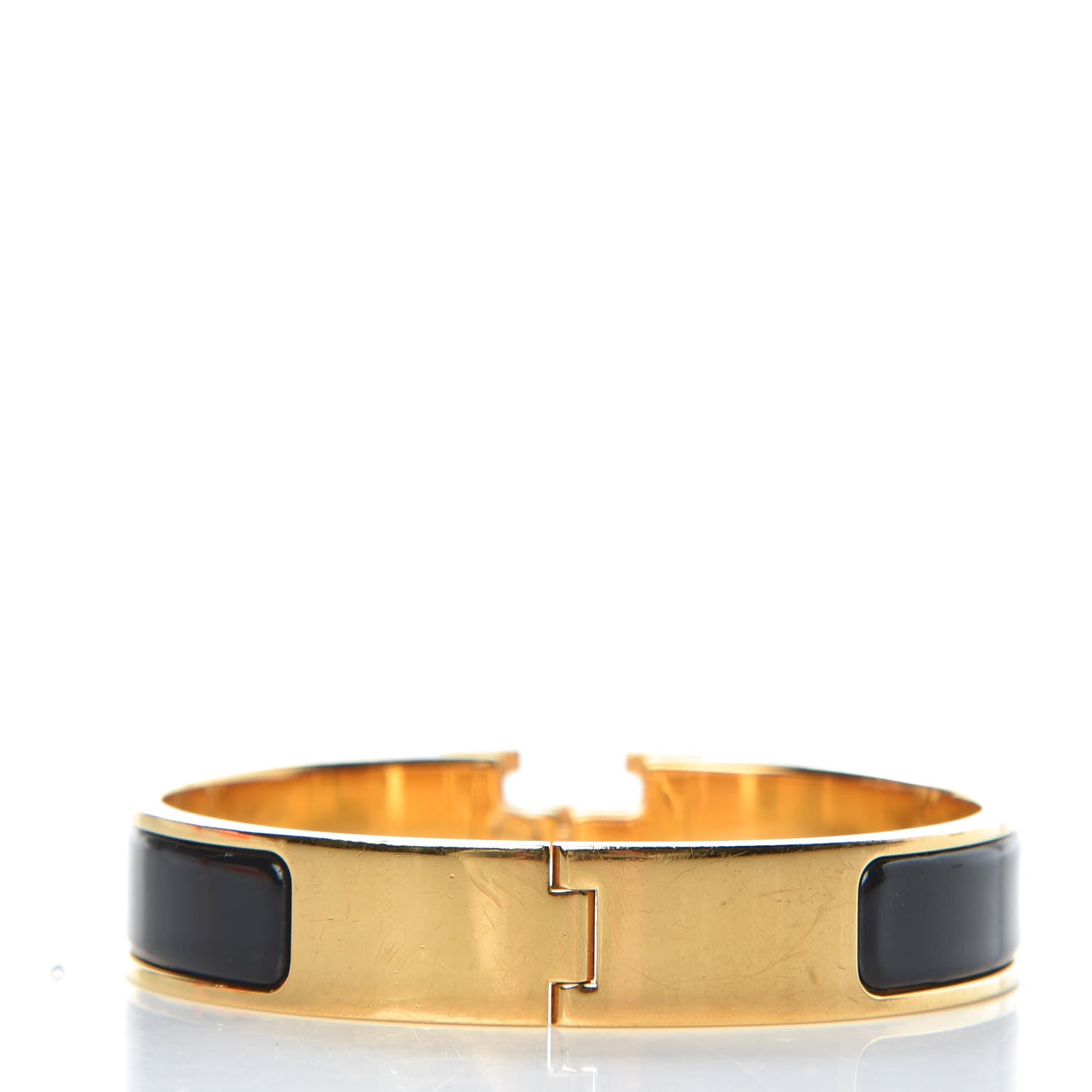 Hermes Enamel Narrow Clic Clac H Bracelet PM Black 3 of 6