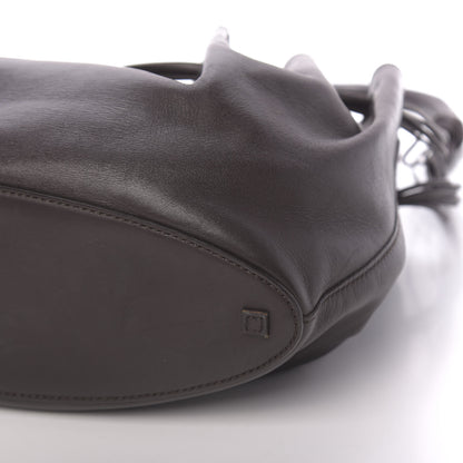 Gucci Calfskin Drawstring Shoulder Bag Brown 10 of 10