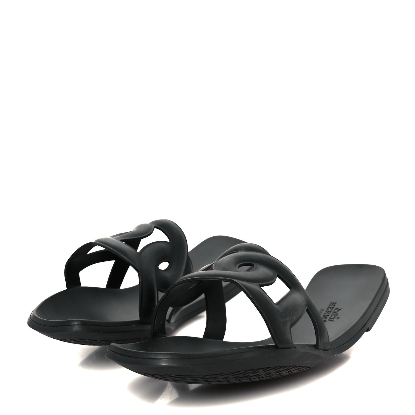 Rubber Aloha Sandals 38 Black