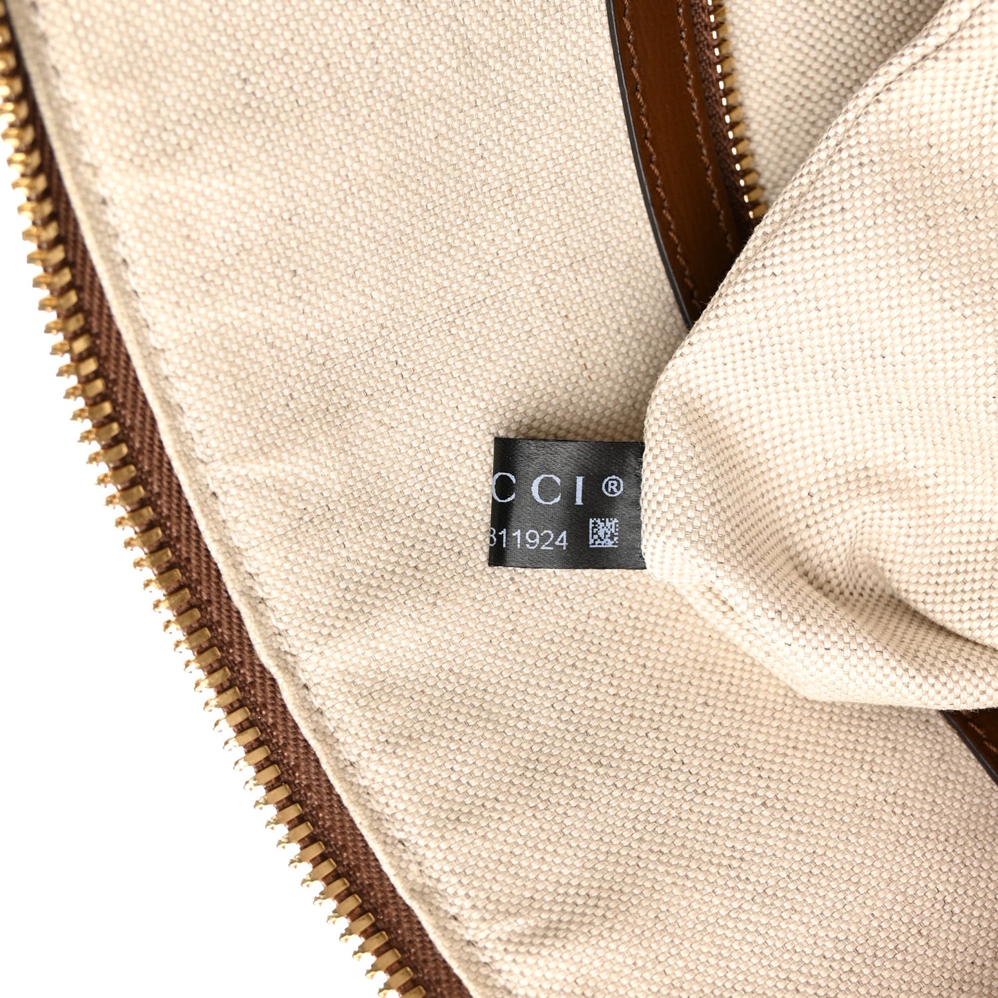 GG Supreme Monogram Azalea Calfskin Large Horsebit 1955 Duffle Bag Beige Ebony Brown Sugar