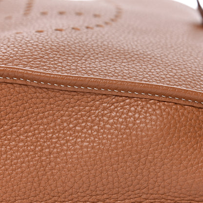 Hermes Taurillon Clemence Evelyne III GM Gold 12 of 13