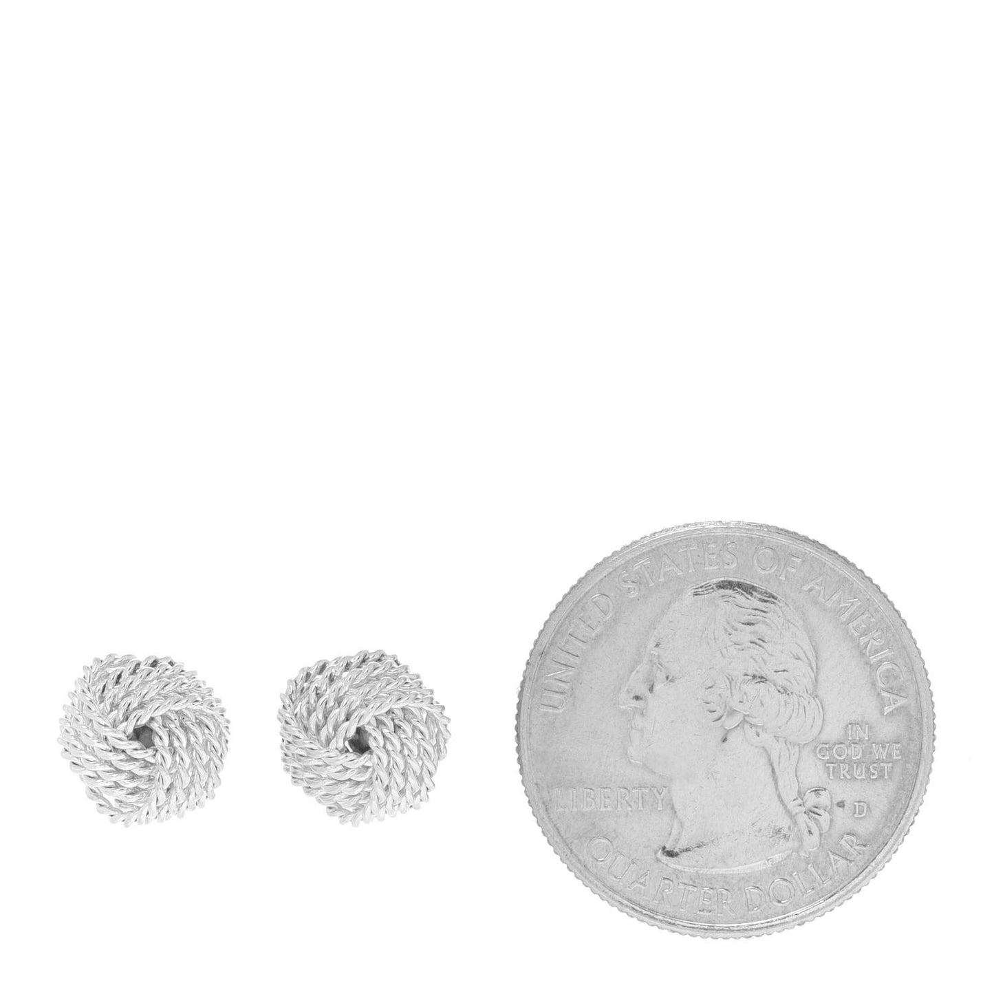 Sterling Silver Twist Knot Earrings