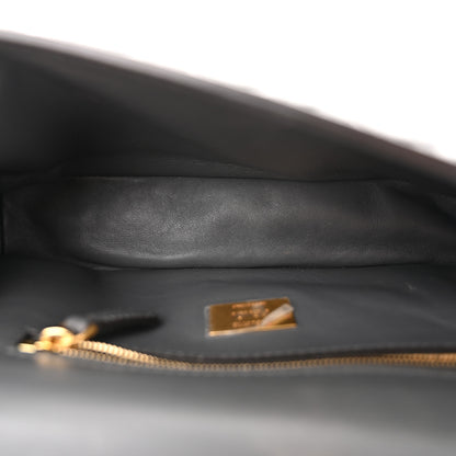 Fendi Nappa Small FF Embossed Mid Chain Baguette Anthracite 5 of 10