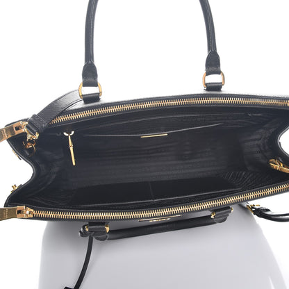 Prada Saffiano Medium Galleria Double Zip Tote Black 6 of 10