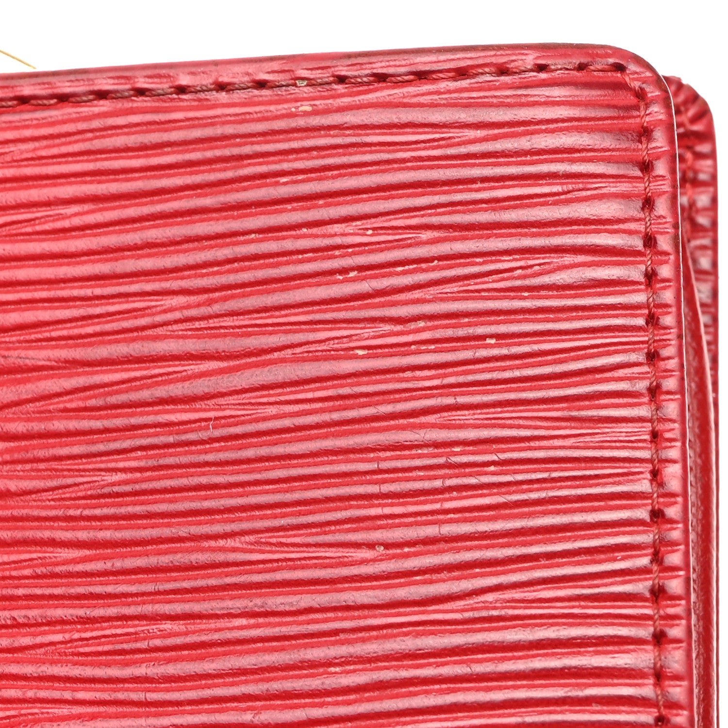 Louis Vuitton Epi French Purse Wallet Castillan Red 8 of 9
