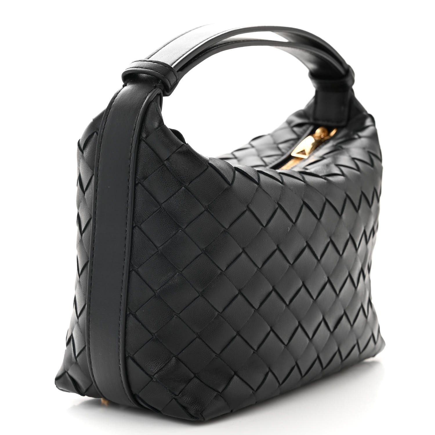 Bottega Veneta Calfskin Nappa Intrecciato Mini Wallace Black 3 of 10