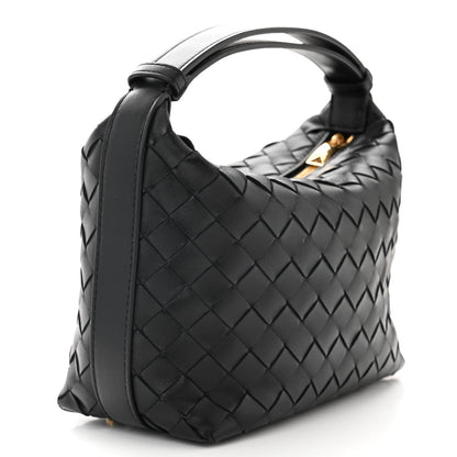 Bottega Veneta Calfskin Nappa Intrecciato Mini Wallace Black 3 of 10