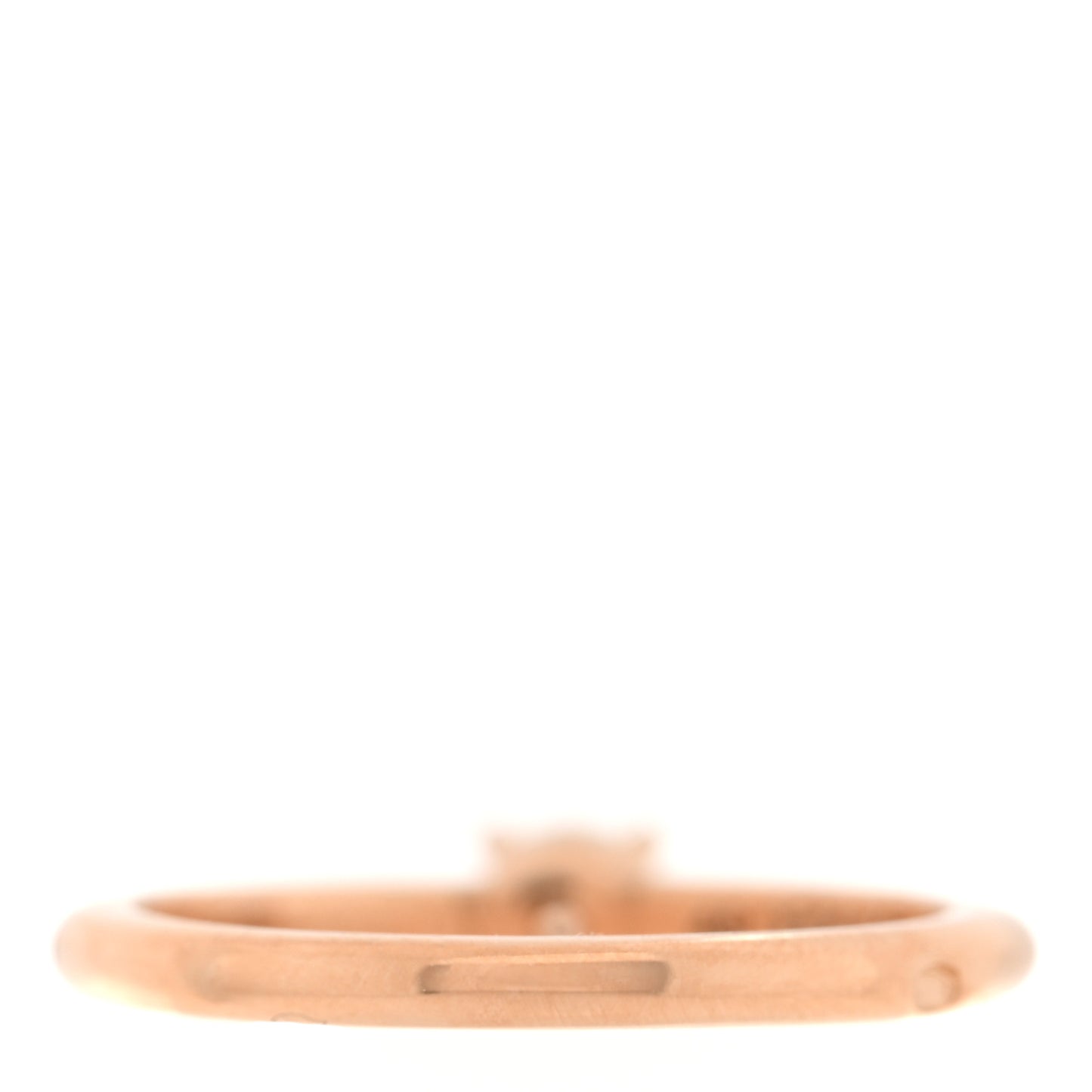 18K Pink Gold Diamond .23ct 1895 Solitaire Engagement Ring 49 4.75