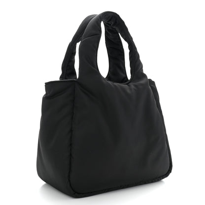 Prada Re-Nylon Soft Padded Small Double Handled Shoulder Bag Black 3 of 10