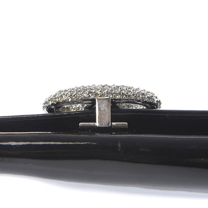 Valentino Garavani Patent Crystal Flap Wallet Black 9 of 10