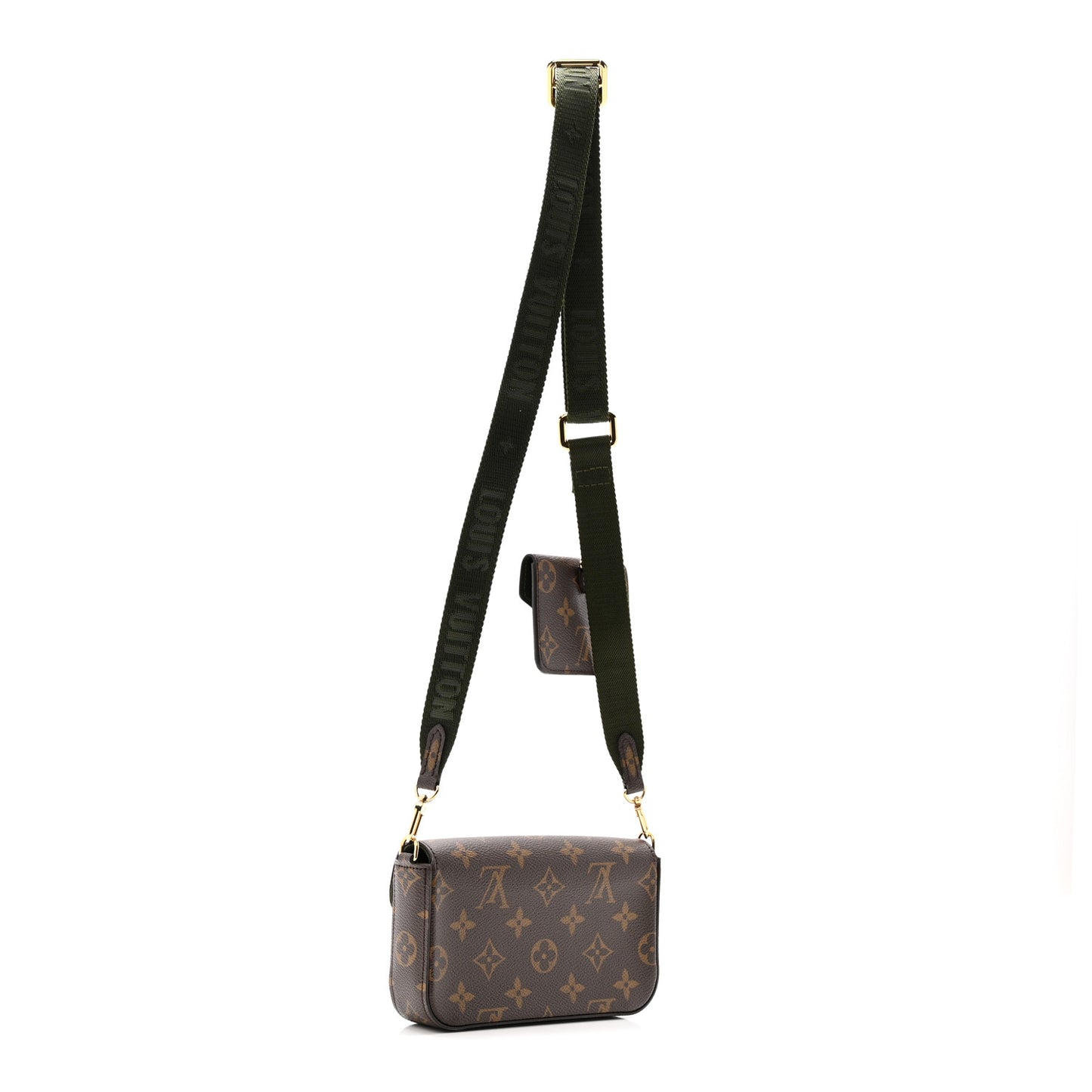 Monogram Felicie Strap & Go Kaki