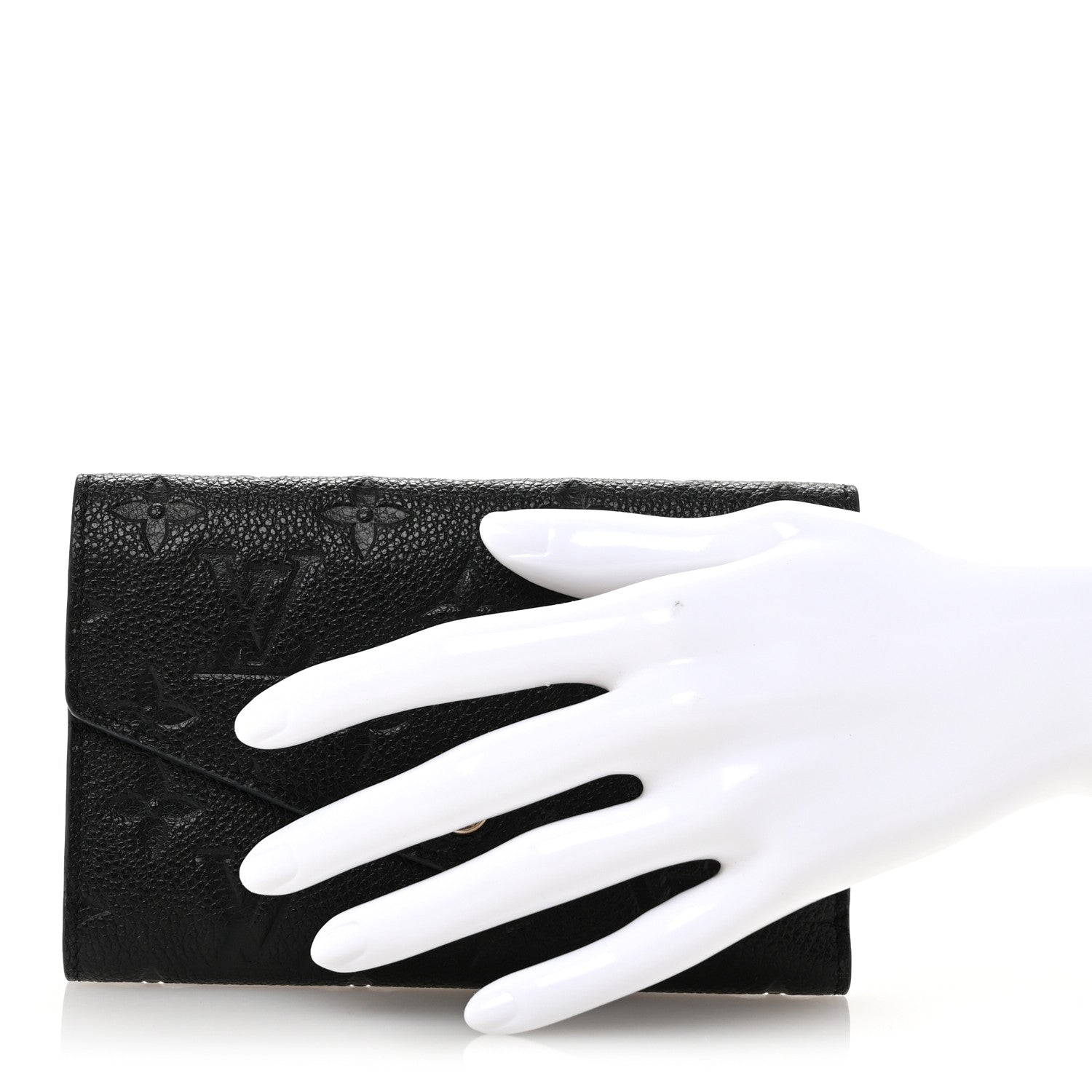 Louis Vuitton Empreinte Compact Curieuse Wallet Black 2 of 11