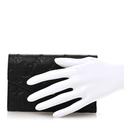 Louis Vuitton Empreinte Compact Curieuse Wallet Black 2 of 11