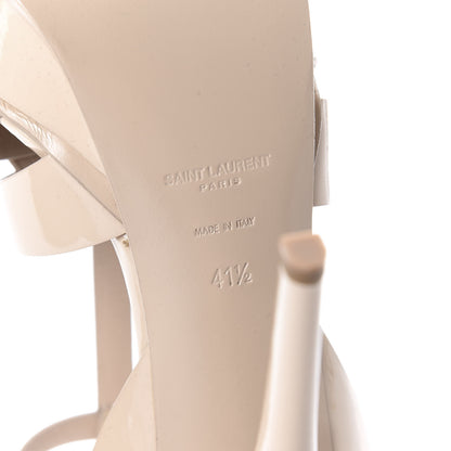 Saint Laurent Patent Tribute 105 Platform Sandals 41.5 Nude Powder 6 of 7