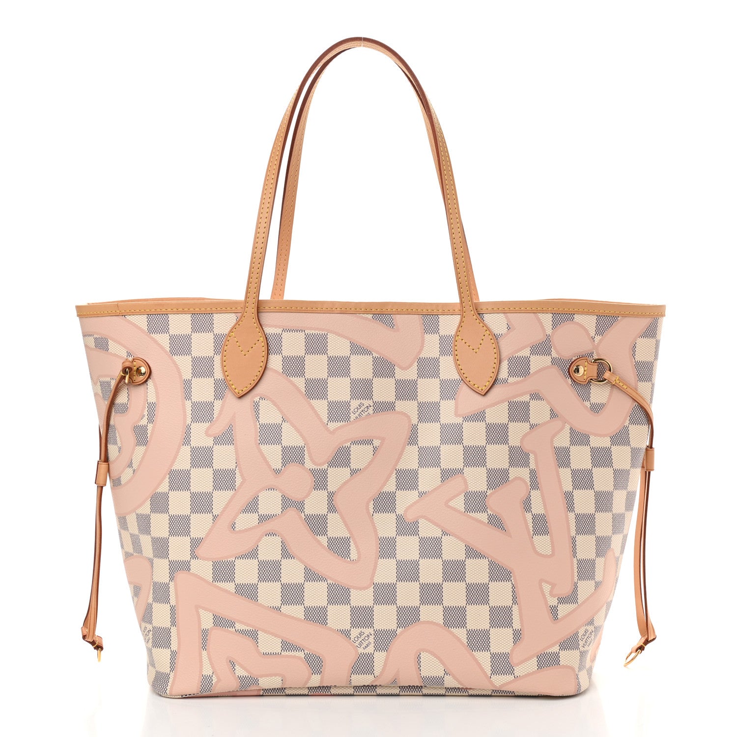 Louis Vuitton Damier Azur Tahitienne Neverfull MM 3 of 11