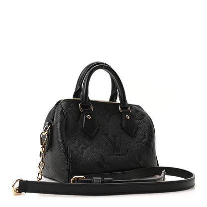Louis Vuitton Empreinte Monogram Giant Speedy Bandouliere 20 Black 3 of 9