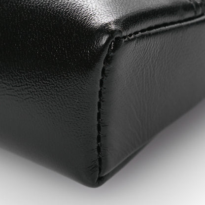 Chanel Shiny Crumpled Calfskin Quilted Nano 31 Shopping Bag Black 10 of 11