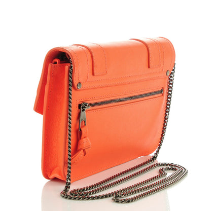 Proenza Schouler Lambskin PS1 Large Chain Wallet Grapefruit 3 of 7