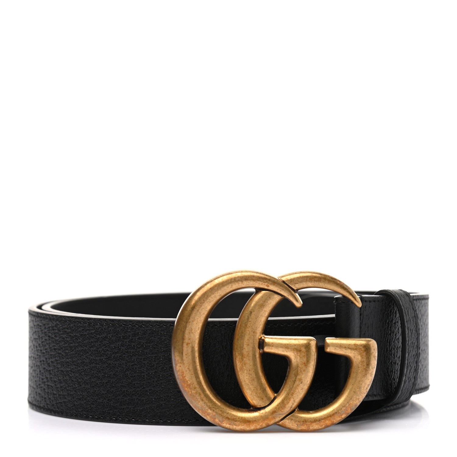 Gucci Textured Calfskin Double G 40mm Belt 100 40 Black 1 of 5