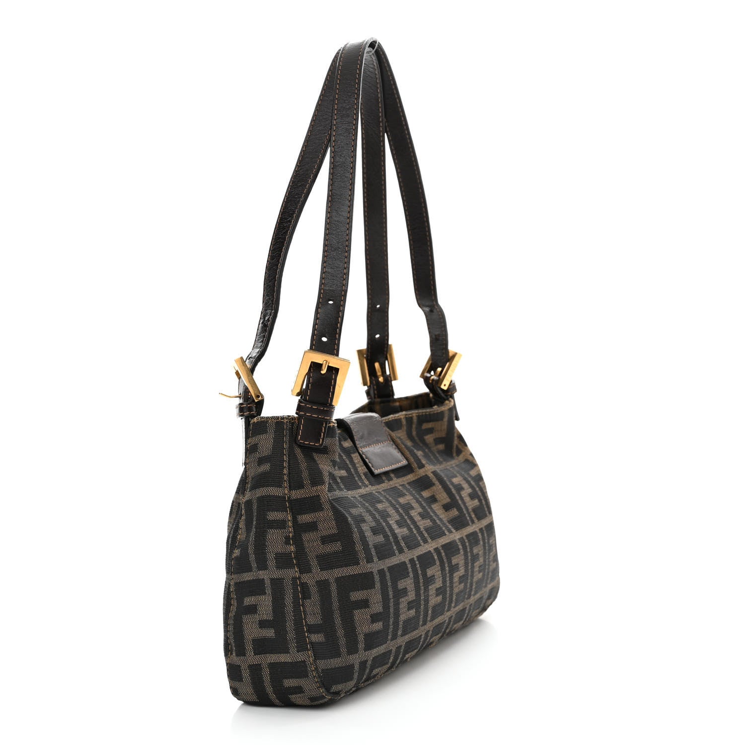 Fendi Zucca Shoulder Bag Tobacco 3 of 11