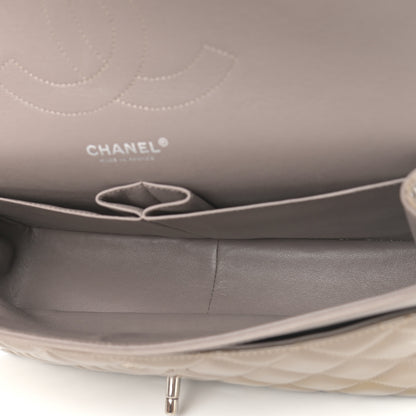 Chanel Patent Calfskin Quilted Jumbo Double Flap Grey 4 of 14