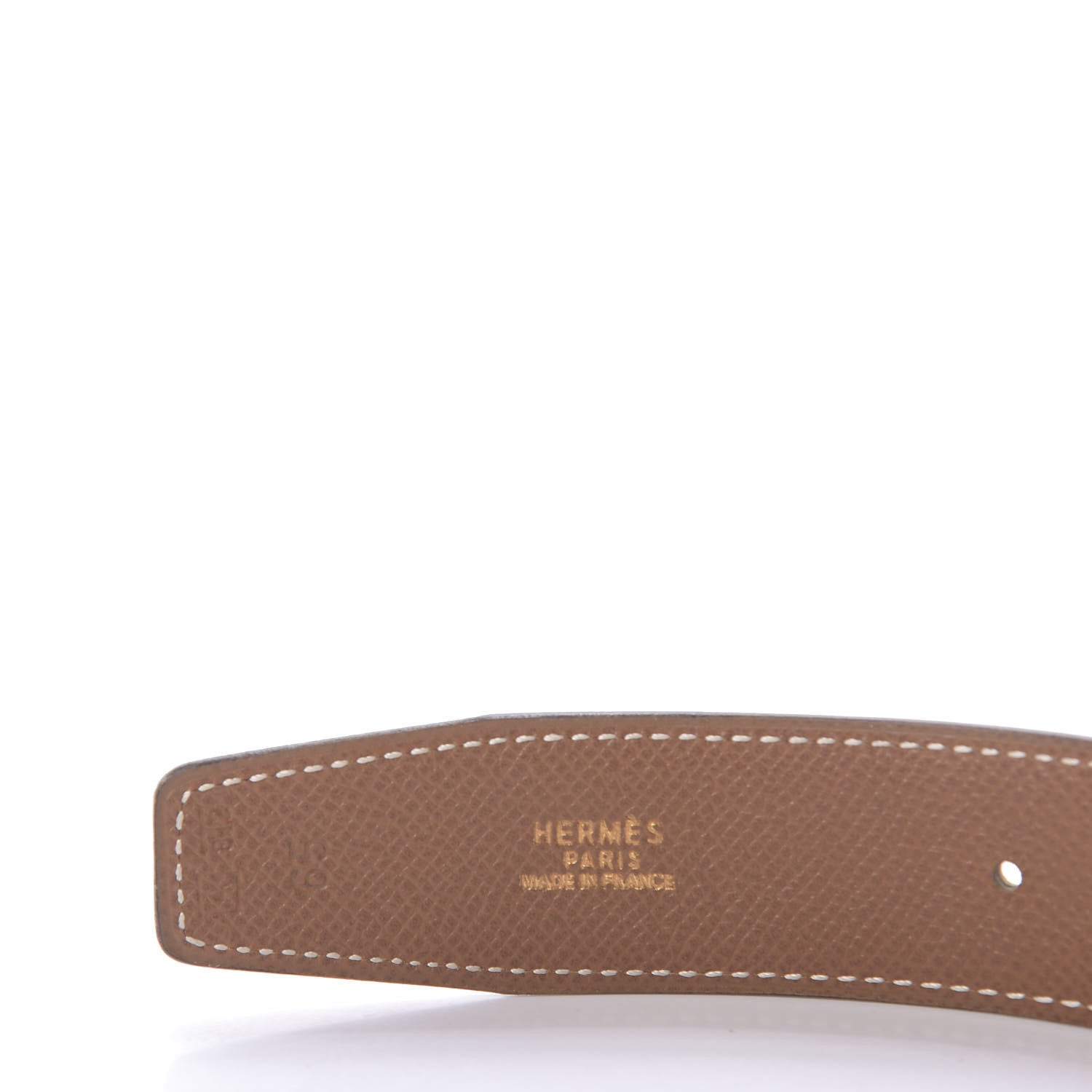 Hermes Courchevel 32mm H Belt 65 Jaune Gold 6 of 8