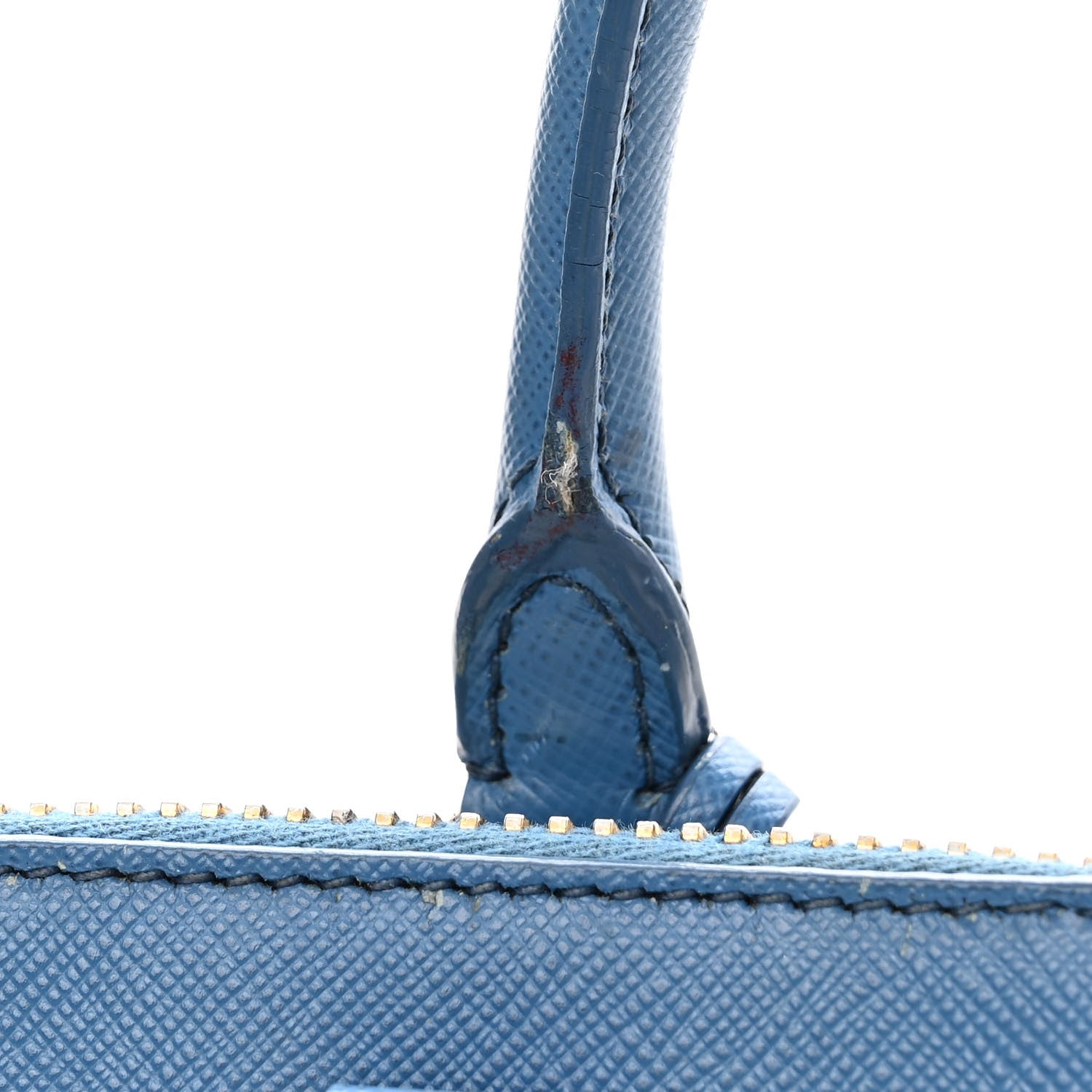 Prada Saffiano Lux Large Promenade Tote Bluette 13 of 15
