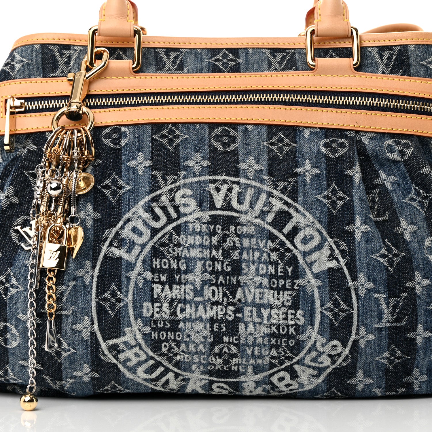 Louis Vuitton Denim Raye Cabas GM 10 of 15