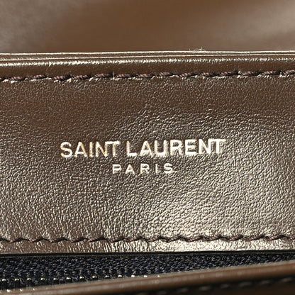 Saint Laurent Calfskin Y Quilted Monogram Toy Loulou Crossbody Bag Soil Brown 6 of 9