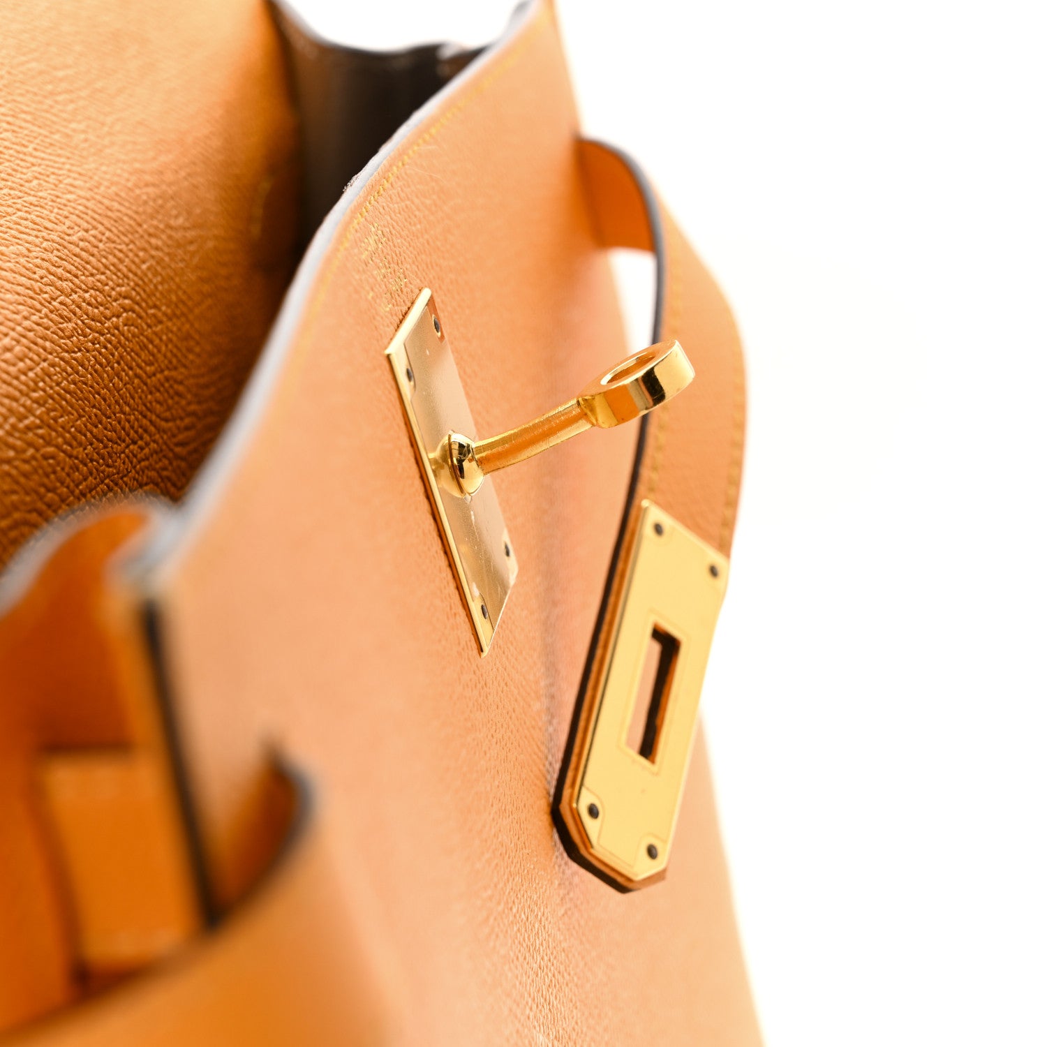 Hermes Epsom Horseshoe Kelly Sellier 28 Jaune D'or Etain 12 of 14