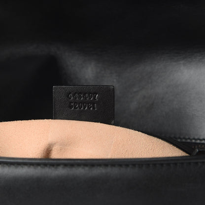 Gucci Calfskin Matelasse Small GG Marmont Shoulder Bag Black 8 of 14