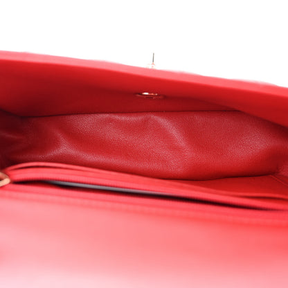 Chanel Lambskin Quilted Mini Rectangular Flap Red 5 of 11