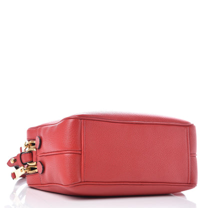 Prada Vitello Daino Medium Double Zip Shoulder Bag Rosso 4 of 11