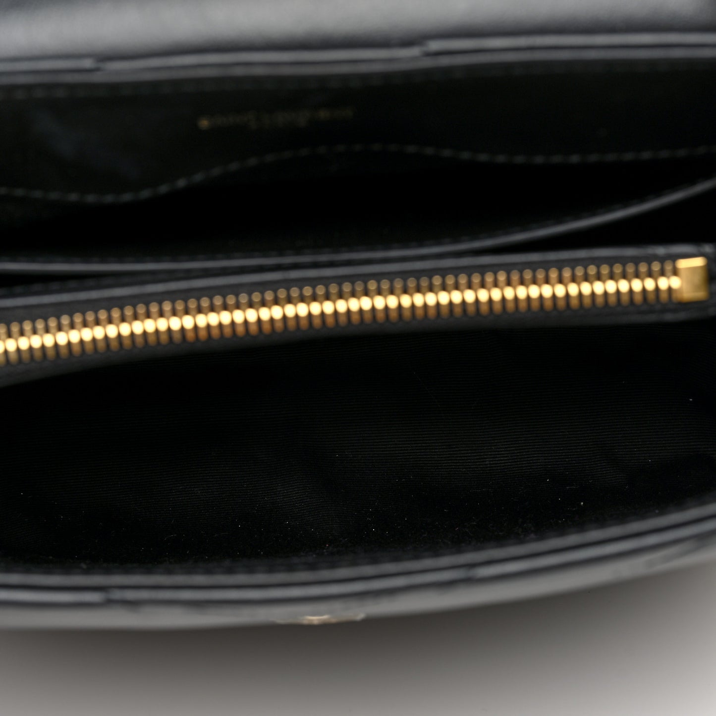 Calfskin Y Quilted Monogram Small Loulou Chain Satchel Black