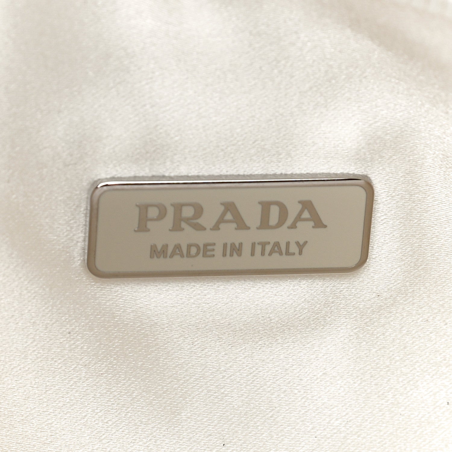 Prada Satin Crystal Mini Re-Edition 2000 Bag White 8 of 12