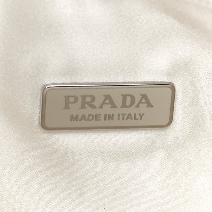 Prada Satin Crystal Mini Re-Edition 2000 Bag White 8 of 12