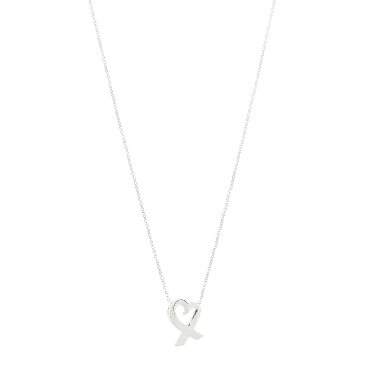 Sterling Silver Paloma Picasso Loving Heart Pendant Necklace