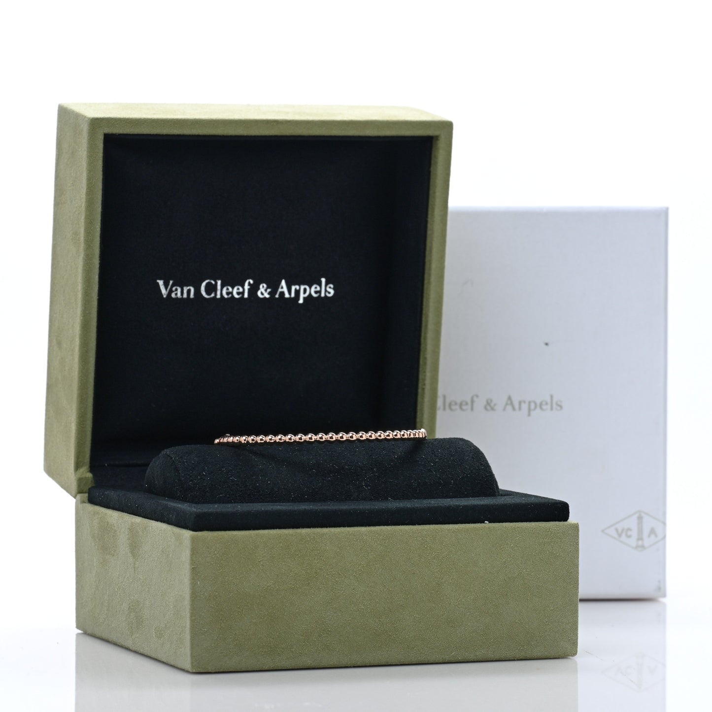 18K Rose Gold Perlee Pearls of Gold Bracelet M