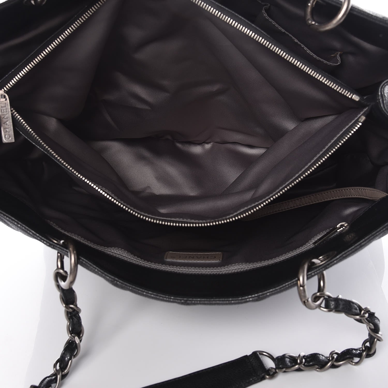 Chanel Caviar Quilted XL Grand Shopping Tote GST Black 7 of 20