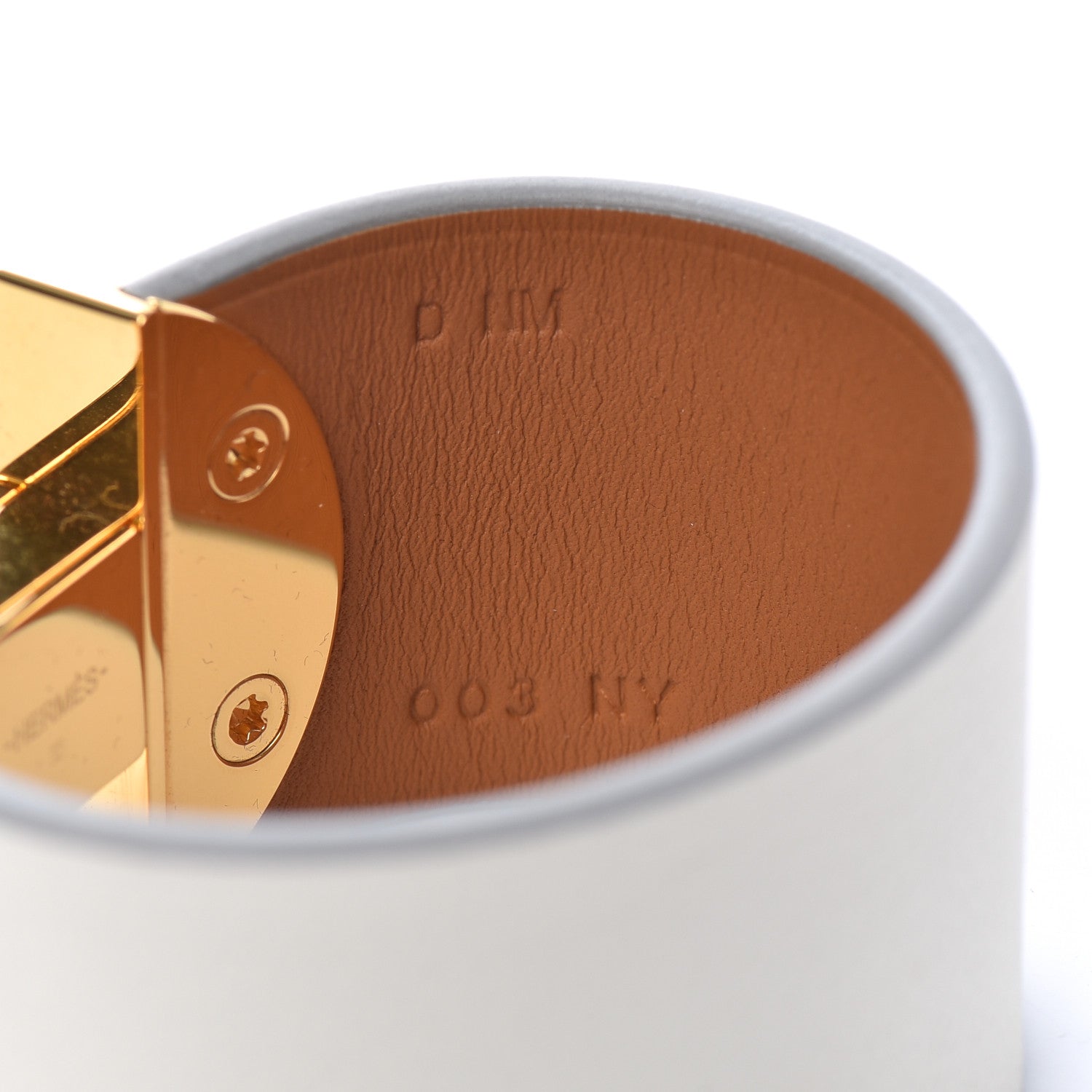 Hermes Evercolor 2002 Bracelet T2 White 5 of 6