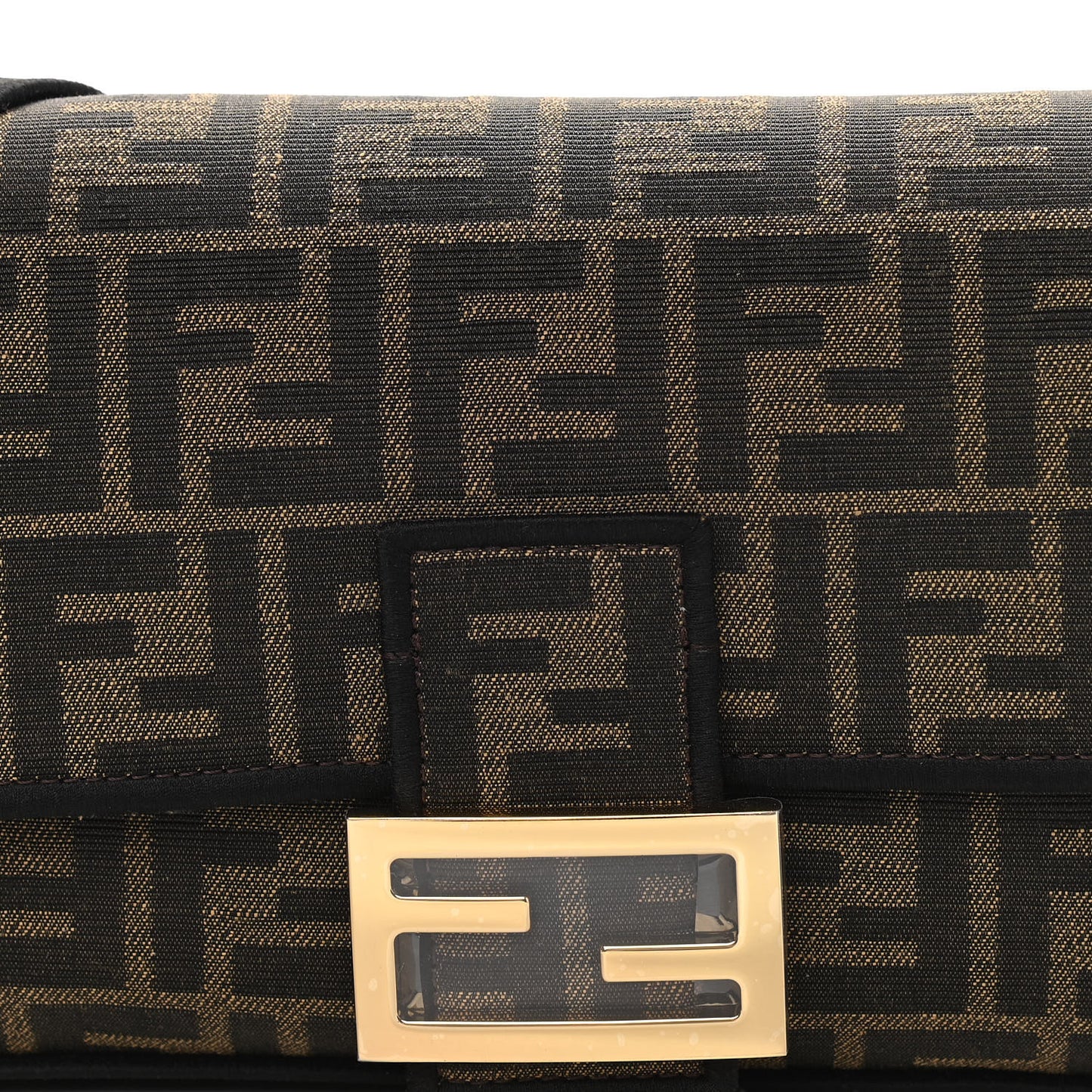 Fabric Jacquard FF 1974 Medium Baguette Tobacco Moro Black