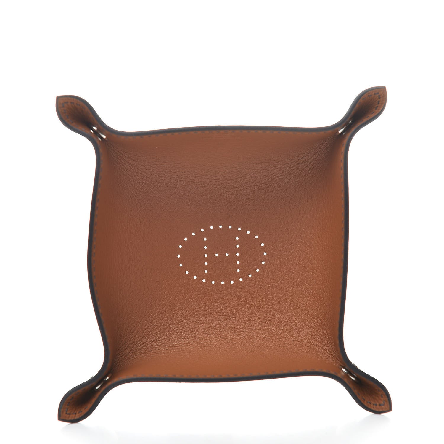 Hermes Taurillon Clemence Mises et Relances Change Tray Gold 5 of 8