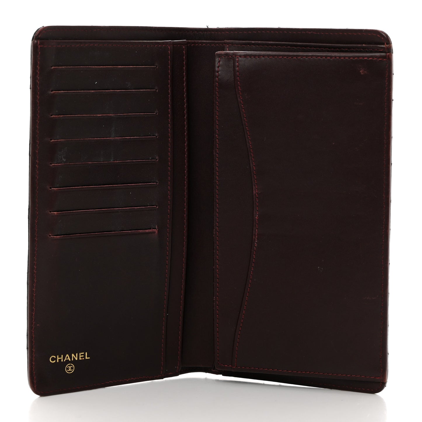 Caviar Quilted Yen Wallet Black