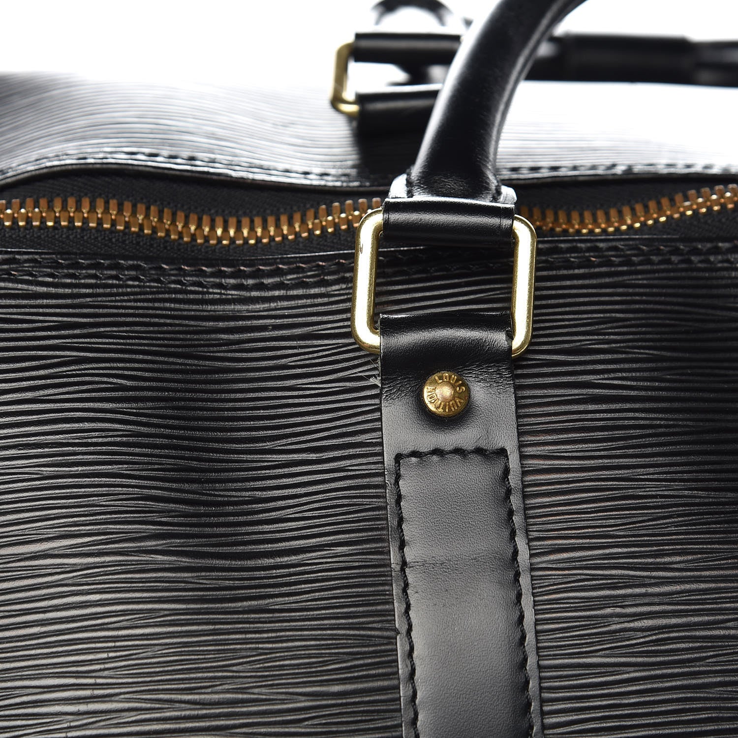 Louis Vuitton Epi Keepall Bandouliere 55 Black 13 of 19