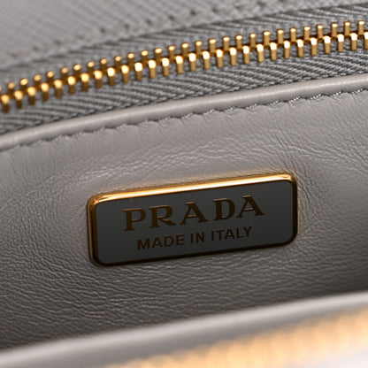 Prada Shearling Mini Galleria Double Zip Tote Fiordaliso 6 of 12