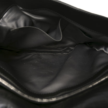 Chanel Glazed Calfskin Quilted CC XL Single Flap Black 5 of 10