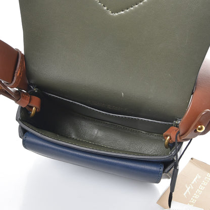 Burberry Calfskin Mini Saddle Bag Mid Indigo 5 of 8