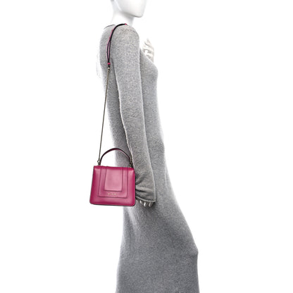 Bulgari Calfskin Serpenti Forever Top Handle Pink 2 of 14