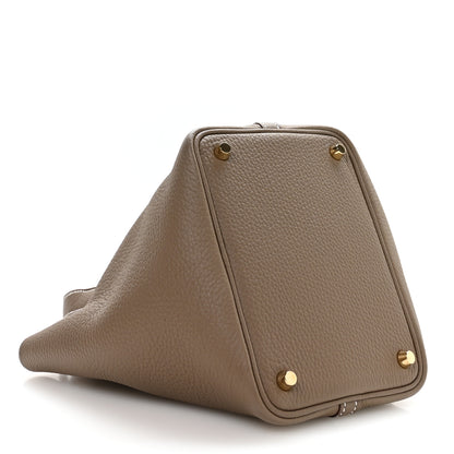 Hermes Taurillon Clemence Picotin Lock 18 PM Etoupe 4 of 13